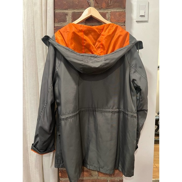 REASON Hooded lightweight Utility Jacket Green Orange Green Large Gorpcore - Picture 4 of 7